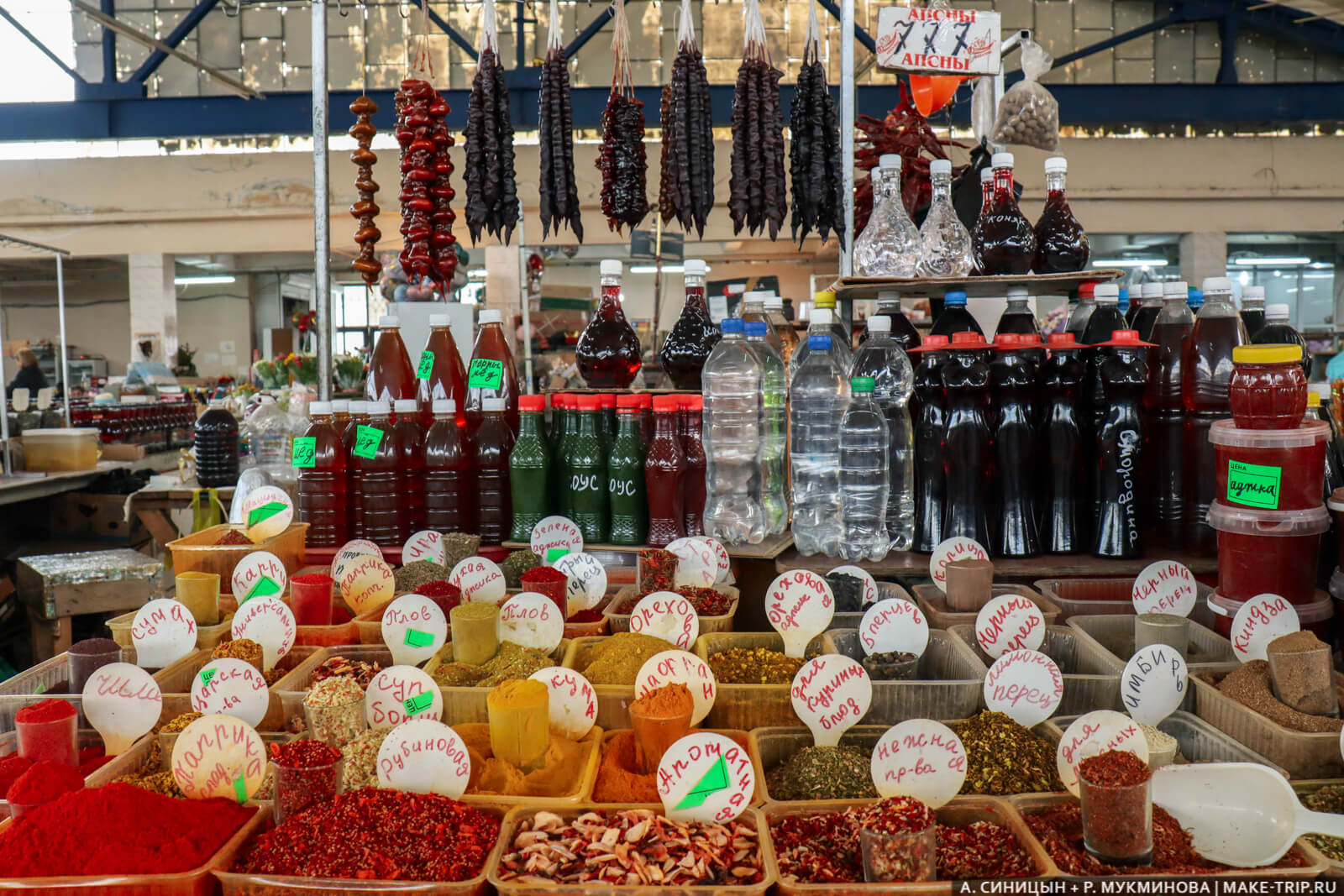 Прилавок Цены на продукты в Абхазии