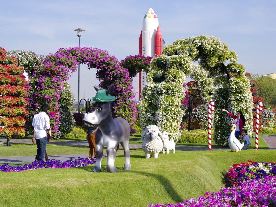 Сад цветов в Дубае