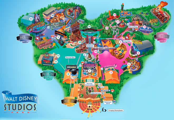 Аттракционы Диснейленда в Париже: описание