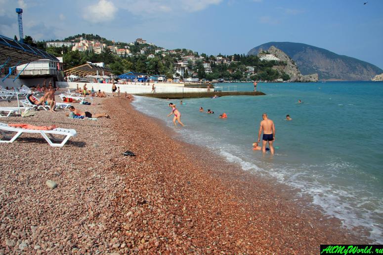 Лучшие пляжи Крыма: Центральный пляж Гурзуфа