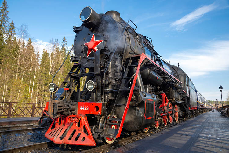 Ретро-поезд Сортавала - Рускеала