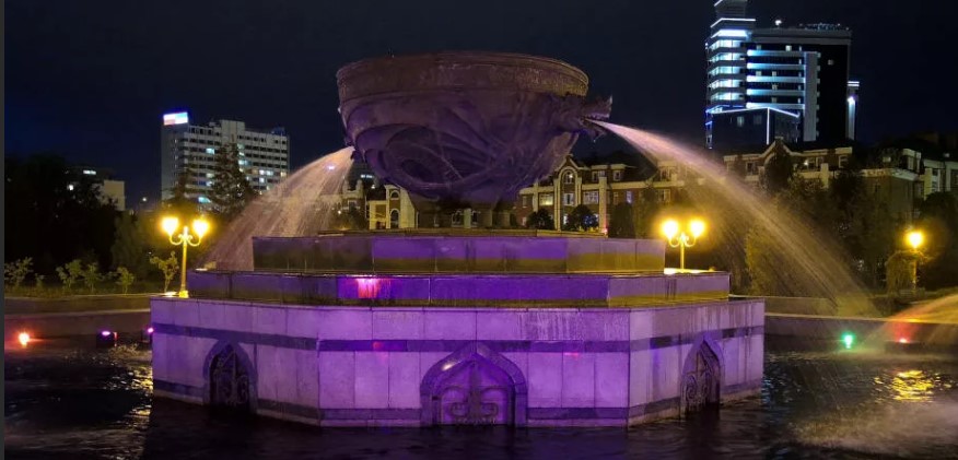 фонтан в парке тысячелетия казань