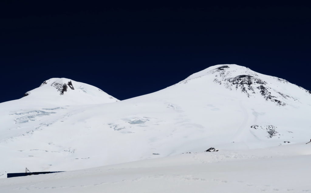 Эльбрус от станции Гарабаши