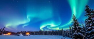 Где увидеть северное сияние в России: Мурманская область и не только
