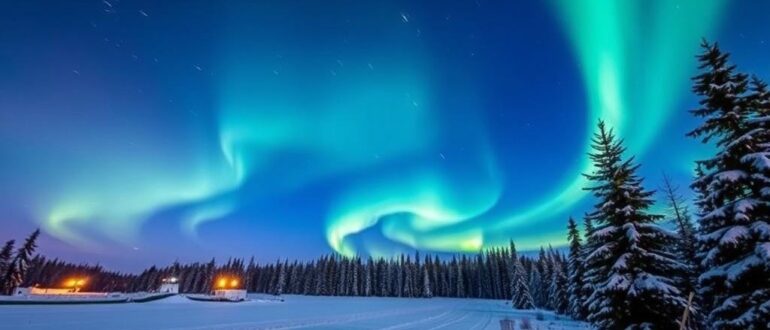 Где увидеть северное сияние в России: Мурманская область и не только